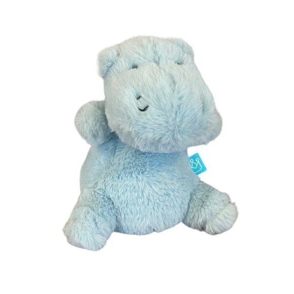 Manhattan Toy Company Blue Petit Pomme Hippo Hippopotamus Plush Animal Soft 7" - Picture 1 of 8